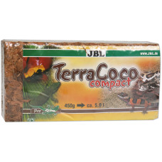 JBL TerraCoco Compact - Натуральный субстрат из кокосовых чипсов для терр, брикет 450 г