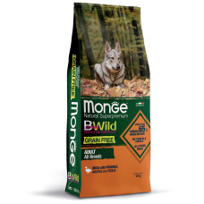 Monge - Корм для собак всех пород, утка с картофелем, беззерновой (BWild grain free)