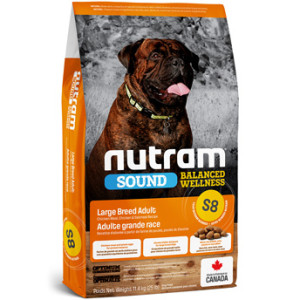 Nutram S8 - Корм для собак крупных пород, с курицей, с овсяными хлопьями и коричневым рисом (dog s8 large breed adult dog)