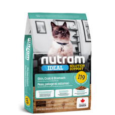 Nutram I19 - Корм для кошек, здоровье желудка, кожи и шерсти, с курицей и семгой (атлантическим лососем) (cat i19 skin coat and stomach)