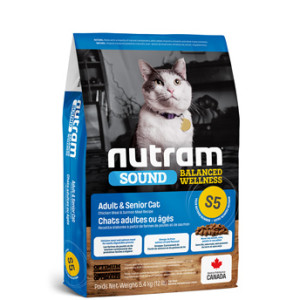 Nutram S5 - Корм для кошек взрослых или пожилых, с курицей и семгой (атлантическим лососем) (cat s5 adult-senior cat food)