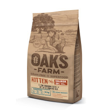 Oaks Farm - Корм для котят, лосось, беззерновой