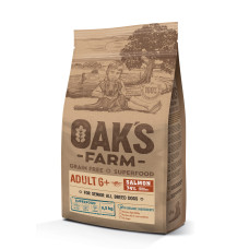 Oaks Farm - Корм для собак 6+ всех пород, лосось, беззерновой