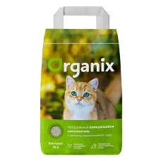 Organix - Комкующийся наполнитель с ароматом свежескошенной травы 10л