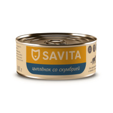 SAVITA - Консервы для кошек и котят, цыплёнок со скумбрией