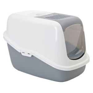 Savic - Туалет-домик для кошек, серый, 56x39x38,5см (NESTOR)