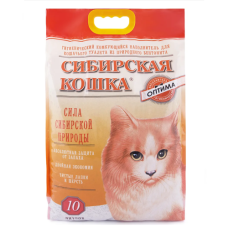 Сибирская кошка - Оптима комкующийся наполнитель 10л