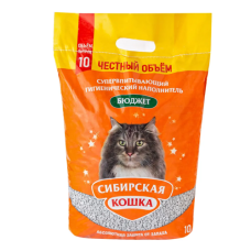Сибирская кошка - Бюджет впитывающий наполнитель 10л