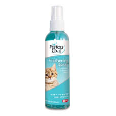 8in1 - Спрей для кошек против спутывания шерсти с ароматом детской присыпки, PC Freshening Spray, 118 мл