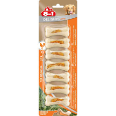 8in1 DELIGHTS Strong XS косточки сверхпрочные с куриным мясом для мелких собак 7х7,5 см