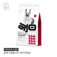 AJO - Корм для собак крупных пород, индейка с гречкой (Dog Maxi Adult)
