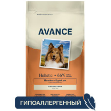 AVANCE - Корм для взрослых собак с индейкой и бурым рисом