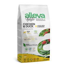 Alleva Holistic - Корм для собак с курицей и уткой, алоэ вера и женьшенем, Макси