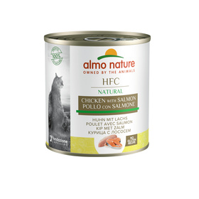 Almo Nature - Консервы для кошек с лососем и курицей, 12штx280гр