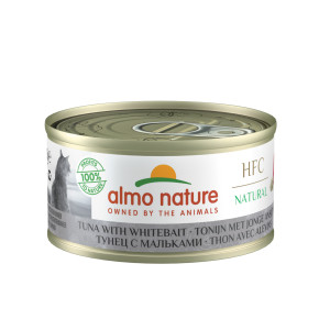 Консервы для кошек с тунцом и мальками (HFC - Natural - Tuna with Whitebait), 70гр