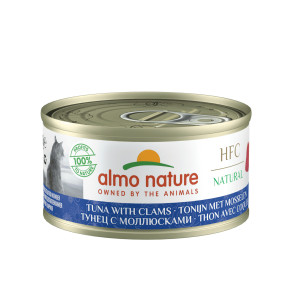 Almo Nature - Консервы для кошек с тунцом и моллюсками, 24штx70гр