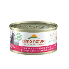 Almo Nature - Консервы для кошек с курицей и печенью (hfc natural chicken with liver)