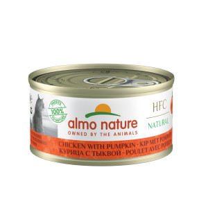 Almo Nature - Консервы для кошек с курицей и тыквой, 24штx70гр