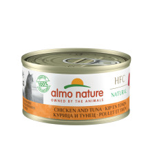 Almo Nature - Консервы для кошек с курицей и тунцом, 24штx70гр