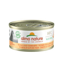 Almo Nature - Консервы для кошек с тунцом и креветками, 24штx70гр