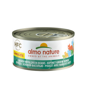 Almo Nature - Полнорационные консервы для кошек с курицей и зелёной фасолью
