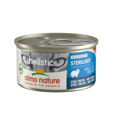 Almo Nature - Консервы для кастрированных кошек с форелью (holistic sterilised trout)