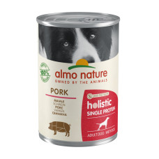 Almo Nature - Консервы со свининой для собак с чувствительным пищеварением, монобелковый рацион (holistic single protein)
