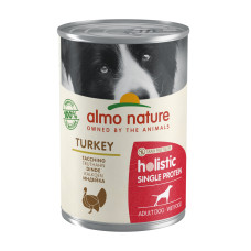 Almo Nature - Консервы с индейкой для собак с чувствительным пищеварением, монобелковый рацион (holistic single protein)