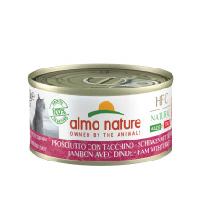 Almo Nature - Консервы для кошек итальянские рецепты "ветчина и индейка" (hfc natural made in italy ham with turkey)