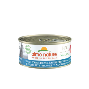 Almo Nature - Консервы для кошек с курицей, тунцом и сыром, 150гр