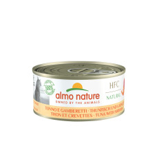 Almo Nature - Консервы для кошек с тунцом и креветками, 24штx150гр