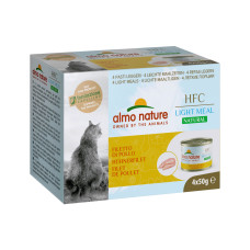 Almo Nature - Набор 4 шт. по 50 г. низкокалорийные консервы для кошек "куриное филе" (natural light meal - chicken fillet)