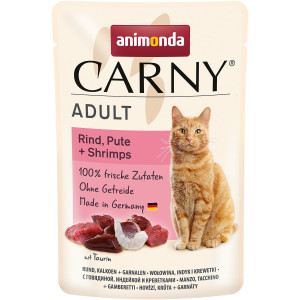 Animonda - Паучи для кошек с говядиной, индейкой и креветками