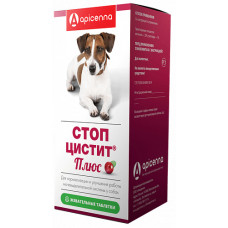Apicenna - Стоп-Цистит - Таблетки для собак жевательные, 40 шт по 1000 мг