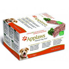Applaws - Набор для Собак "Индейка, Говядина, Океаническая рыба", 5шт.*150г (Dog Pate MP Fresh Selection-  Turkey, beef, ocean fish)