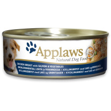 Applaws - Консервы для собак с курицей, лососем и овощами (Dog Tin Chicken with Salmon, Veg)