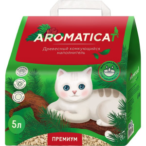 AromatiCat - Древесный комкующийся наполнитель Premium, 5л