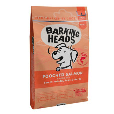 Barking Heads - Корм для собак, с лососем и картофелем, беззерновой, "Мисочку оближешь" (POOCHED SALMON)