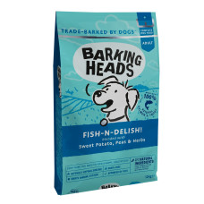 Barking Heads - Корм для собак, с лососем, форелью и бататом, беззерновой, "Рыбка-вкусняшка" (fish-n-delish)