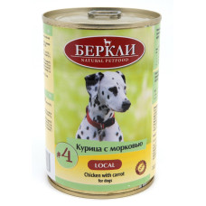 Berkley - Консервы для собак с курицей и морковью