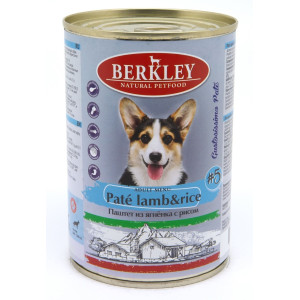 Berkley - Паштет для собак из ягненка с рисом