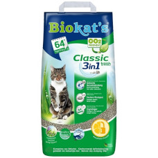 BIOKAT'S  CLASSIC - Комкующийся наполнитель c ароматизатором 10 л (10 кг)(FRESH)
