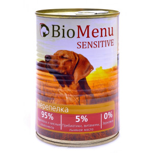 BioMenu - Консервы для собак с перепелкой (гипоаллергенные)