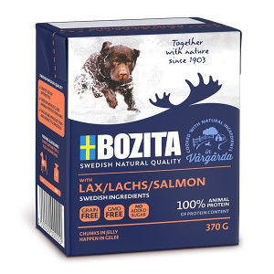 Bozita - Naturals кусочки в желе для собак с лососем