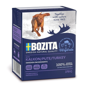 Bozita - Naturals кусочки в желе для собак с индейкой