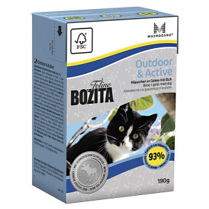 Bozita - Кусочки в желе для активных кошек с лосем