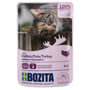 Bozita - Кусочки в соусе с индейкой для кошек