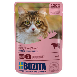 Bozita - Кусочки в соусе с говядиной для кошек