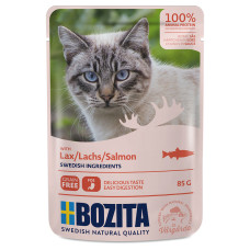Bozita - Кусочки в соусе с лососем для кошек