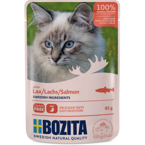 Bozita - Кусочки в желе с лососем для кошек